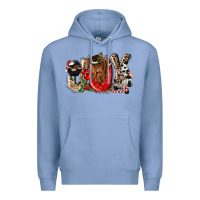 Colony Blue joy Premium Hoodie - CowGirlArtShop