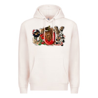 Pale Pink joy Premium Hoodie - CowGirlArtShop