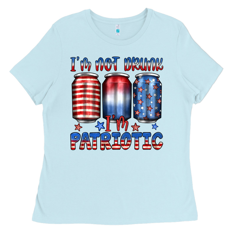 I'm Not Drunk I'm Patriotic Ladies Tee by JahusDesignShop | Teevron