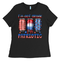 Black i'm not drunk i'm patriotic Ladies Tee - JahusDesignShop