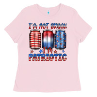 Bubblegum Pink i'm not drunk i'm patriotic Ladies Tee - JahusDesignShop