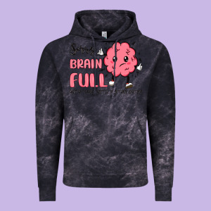 Sorry Brain Full Vintage Hoodie Designed By Maliassmallbusiness