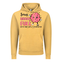 Vintage Mustard sorry brain full Vintage Hoodie - MaliasSmallBusiness