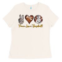 Bone peace love baseball Ladies Tee - RanaPortraitStore