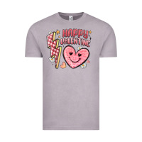 Vintage Zinc happy valentine heart Vintage Tee - MaliasSmallBusiness