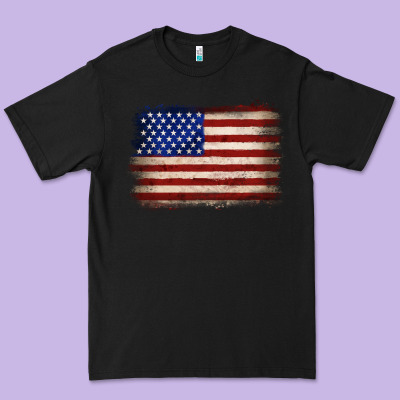American Flag Premium Tee Designed By Jahusdesignshop