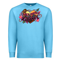 Ocean Blue I don't smoke but he's got a lighter Premium Sweatshirt - HowdyJamesFarm