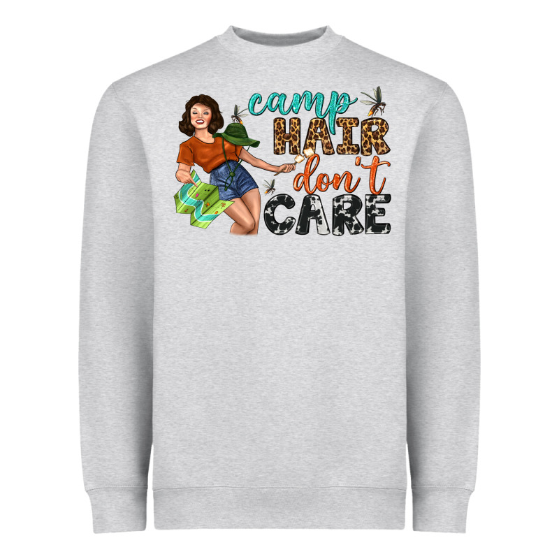 Camp Hair Don't Care Heavyweight Sweatshirt by BundleAndBundleShop | Teevron