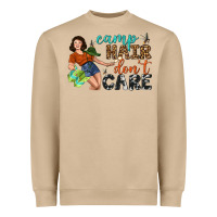 Mushroom Camp Hair Don't Care Heavyweight Sweatshirt - BundleAndBundleShop