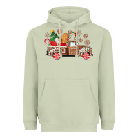 Matcha christmas gingerbread truck Heavyweight Hoodie - CowGirlArtShop