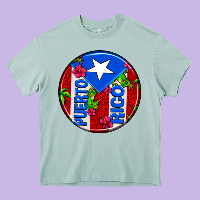 Puerto Rico Coasters Heavy Core Tee Designed By Adodesignshop