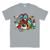 Heather Grey Christmas sunflower gemstone nurse Classic Tee - JahusDesignShop