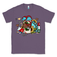 Lavender Christmas sunflower gemstone nurse Classic Tee - JahusDesignShop