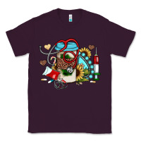 Plum Christmas sunflower gemstone nurse Classic Tee - JahusDesignShop