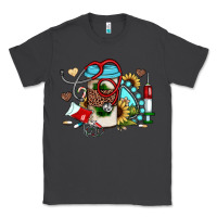 Smoke Christmas sunflower gemstone nurse Classic Tee - JahusDesignShop
