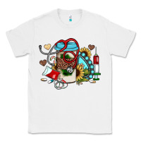 White Christmas sunflower gemstone nurse Classic Tee - JahusDesignShop