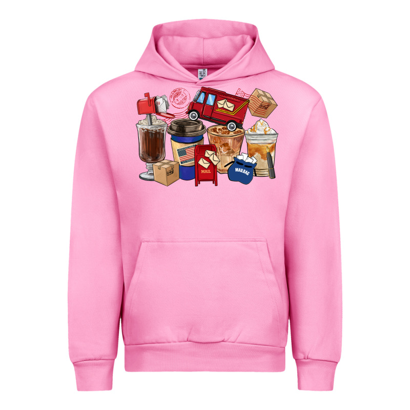 Postal Worker Coffee Cups Urban Hoodie by FaDigitalArtStudio | Teevron