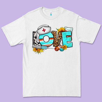 Love Nurse Western Premium Tee Designed By Bundleandbundleshop