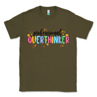 Army Green professional overthinker Classic Tee - MaliasSmallBusiness