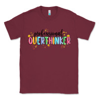 Burgundy professional overthinker Classic Tee - MaliasSmallBusiness