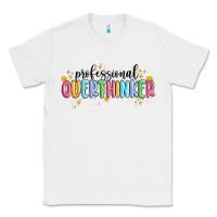 White professional overthinker Classic Tee - MaliasSmallBusiness