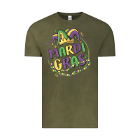 Vintage Olive mardi gras Vintage Tee - MaliasSmallBusiness