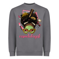 Storm Afro Messy Bun Cosmetologist Heavyweight Sweatshirt - BundleAndBundleShop