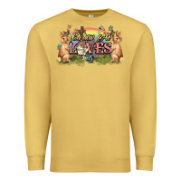 Antique Gold Oh how he loves us cross Easter Day Premium Sweatshirt - HowdyJamesFarm