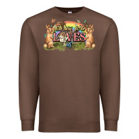 Chestnut Oh how he loves us cross Easter Day Premium Sweatshirt - HowdyJamesFarm