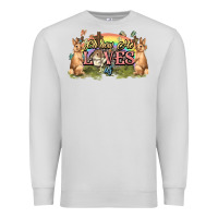 Dove Grey Oh how he loves us cross Easter Day Premium Sweatshirt - HowdyJamesFarm
