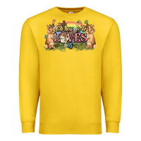 Lemon Oh how he loves us cross Easter Day Premium Sweatshirt - HowdyJamesFarm