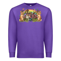 Purple Oh how he loves us cross Easter Day Premium Sweatshirt - HowdyJamesFarm