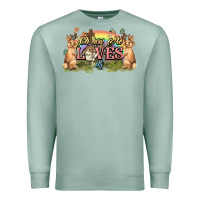 Seafoam Oh how he loves us cross Easter Day Premium Sweatshirt - HowdyJamesFarm