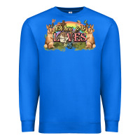 True Royal Oh how he loves us cross Easter Day Premium Sweatshirt - HowdyJamesFarm