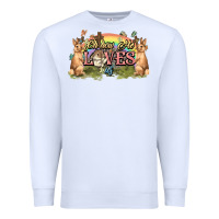 White Oh how he loves us cross Easter Day Premium Sweatshirt - HowdyJamesFarm