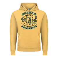 Vintage Mustard the legend has officially retired Vintage Hoodie - MaliasSmallBusiness