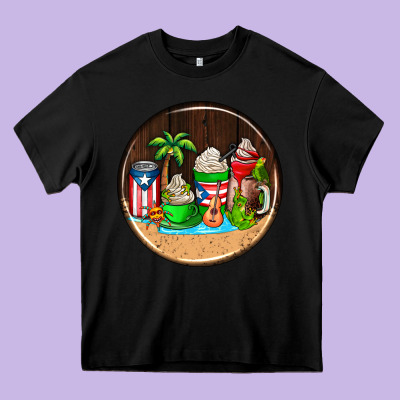Puerto Rico Coasters Heavy Core Tee Designed By Adodesignshop