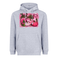 Heather Grey cancer pumpkins Heavyweight Hoodie - CowGirlArtShop