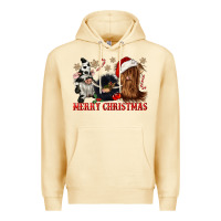 Pina Colada merry christmas heifer cow gnomies Premium Hoodie - CowGirlArtShop