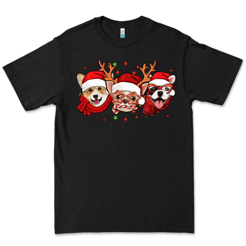 Christmas Dogs Corgi Chihuahua Frenchie Premium Tee by Jasminsmagicworld | Teevron