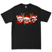 Black christmas dogs corgi chihuahua frenchie Premium Tee - Jasminsmagicworld
