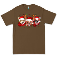 Cacao christmas dogs corgi chihuahua frenchie Premium Tee - Jasminsmagicworld