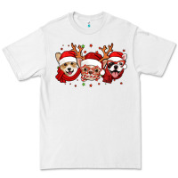 White christmas dogs corgi chihuahua frenchie Premium Tee - Jasminsmagicworld