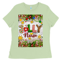 Matcha Christmas Jolly Nurse Ladies Tee - Artiststas