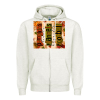 Oatmeal Heather Pumpkins Leaves Flannels Hayrides Football Zipper Hoodie - texasbilliewilder