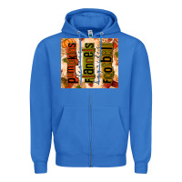 True Royal Pumpkins Leaves Flannels Hayrides Football Zipper Hoodie - texasbilliewilder