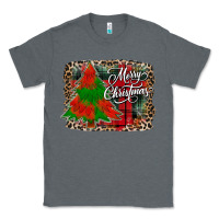 Charcoal Heather merry Christmas trees Classic Tee - CowhideDigitalArt