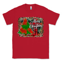 Red merry Christmas trees Classic Tee - CowhideDigitalArt