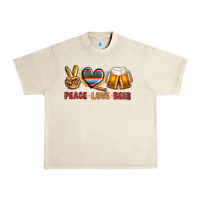 Sandshell peace love beer Urban Heavy Tee - NancyCooperArtShop