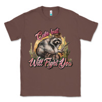 Chestnut cute but will fight you racoon western Classic Tee - NancyCooperArtShop